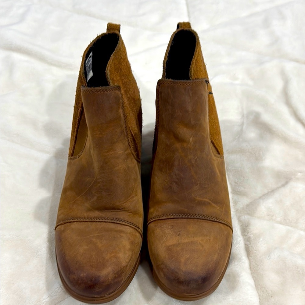 Brown Leather Ankle Boots